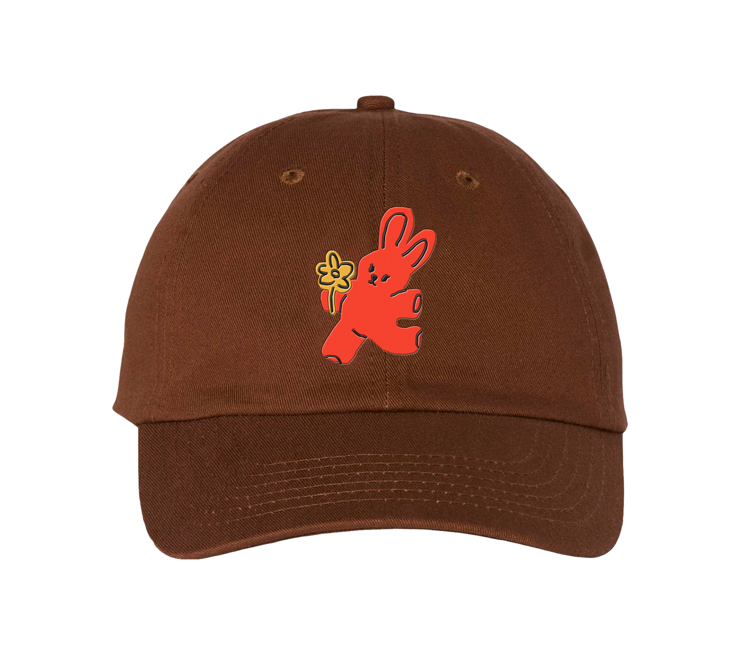 Bunny Embroidered Dad Hat